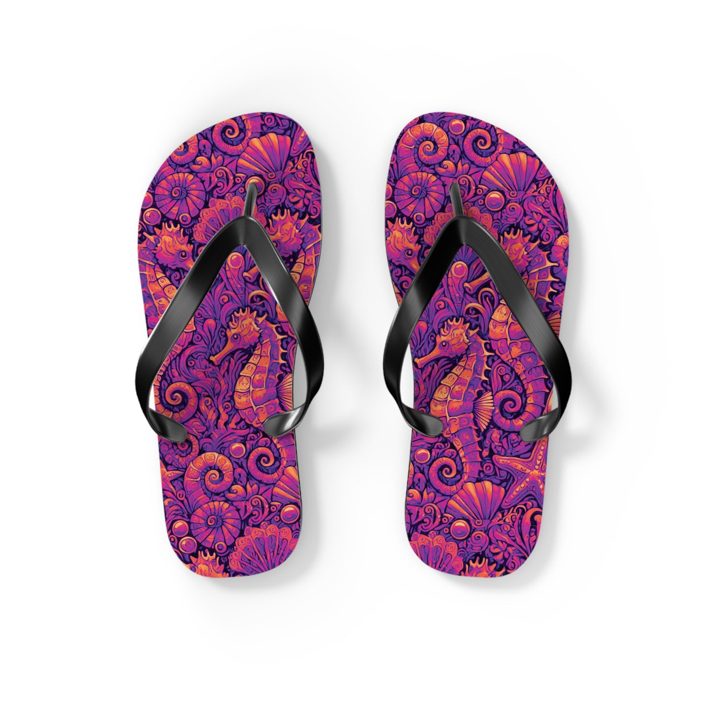 Flip Flops - Seahorses/Heatwave