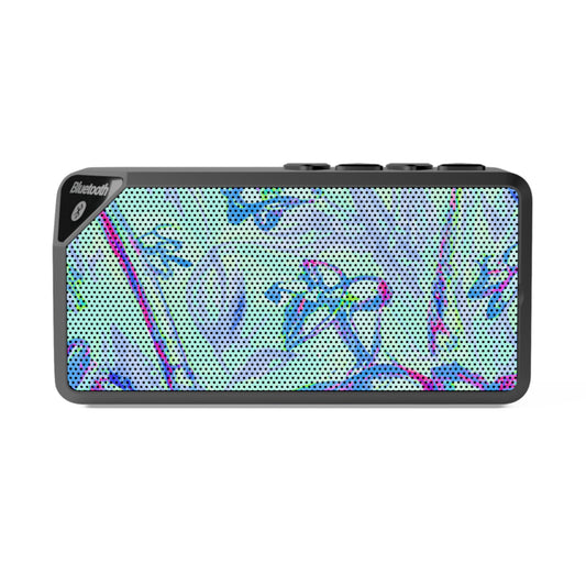 Jabba Bluetooth Speaker - Portable Sound Experience / Tropical Doodles, Blue