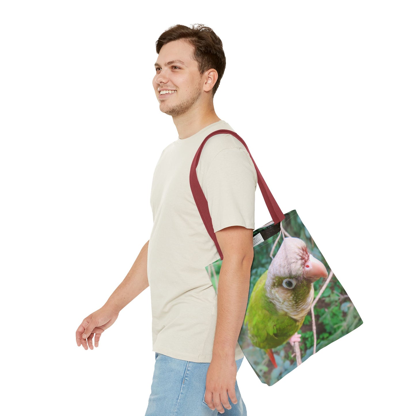 Tropical Sassy Parrot Tote Bag - 3 Sizes