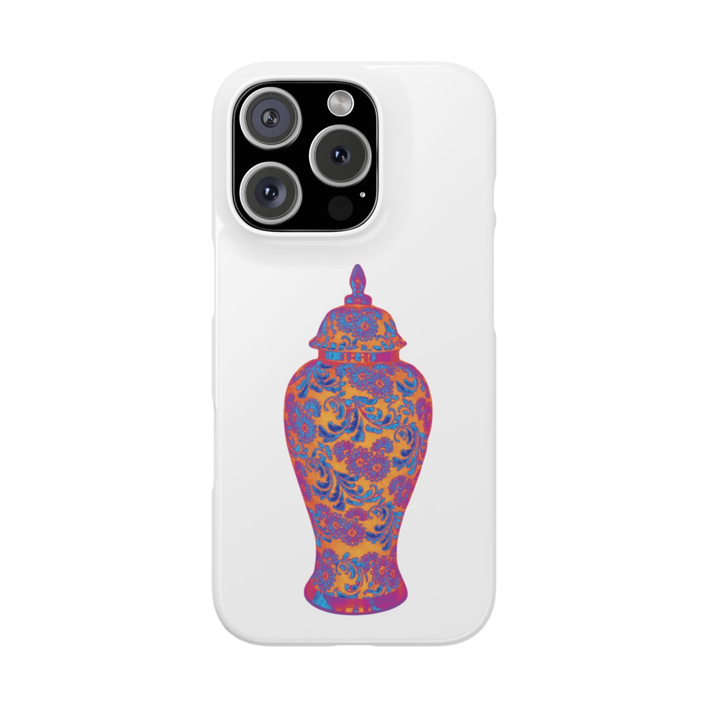 Slim Phone Cases - Heatwave Ginger Jar, white