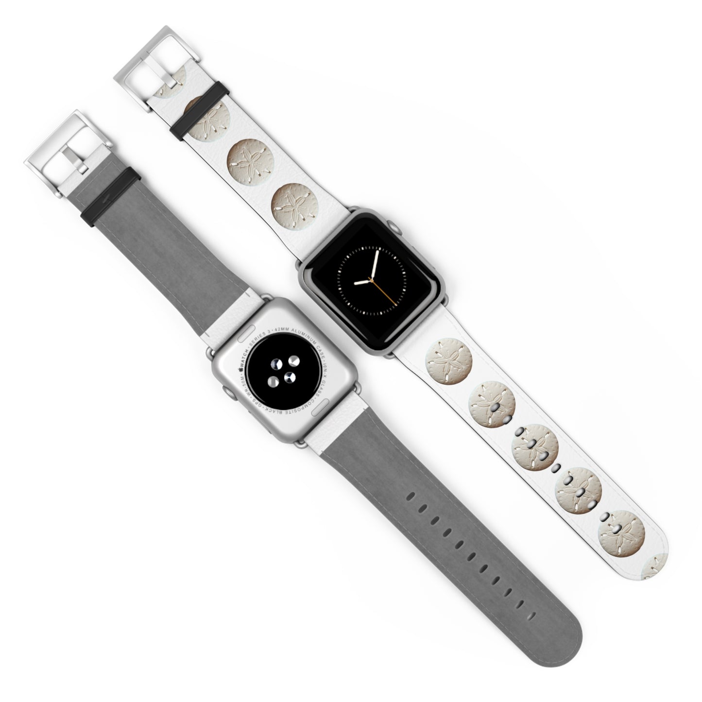 Apple Watch Band - Sand Dollar Parade, white