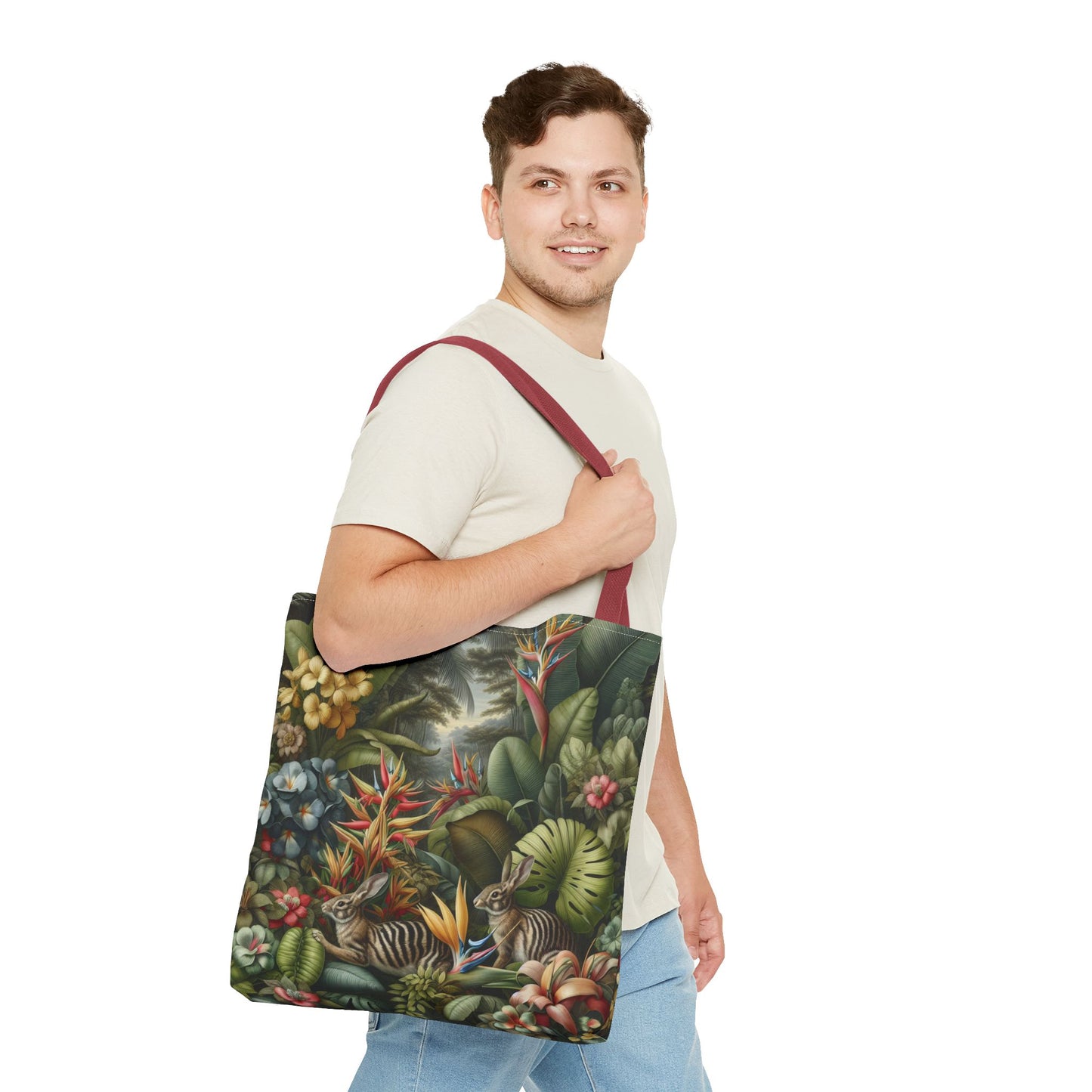 Rainforest Rabbit Outing Tote Bag - 3 Sizes