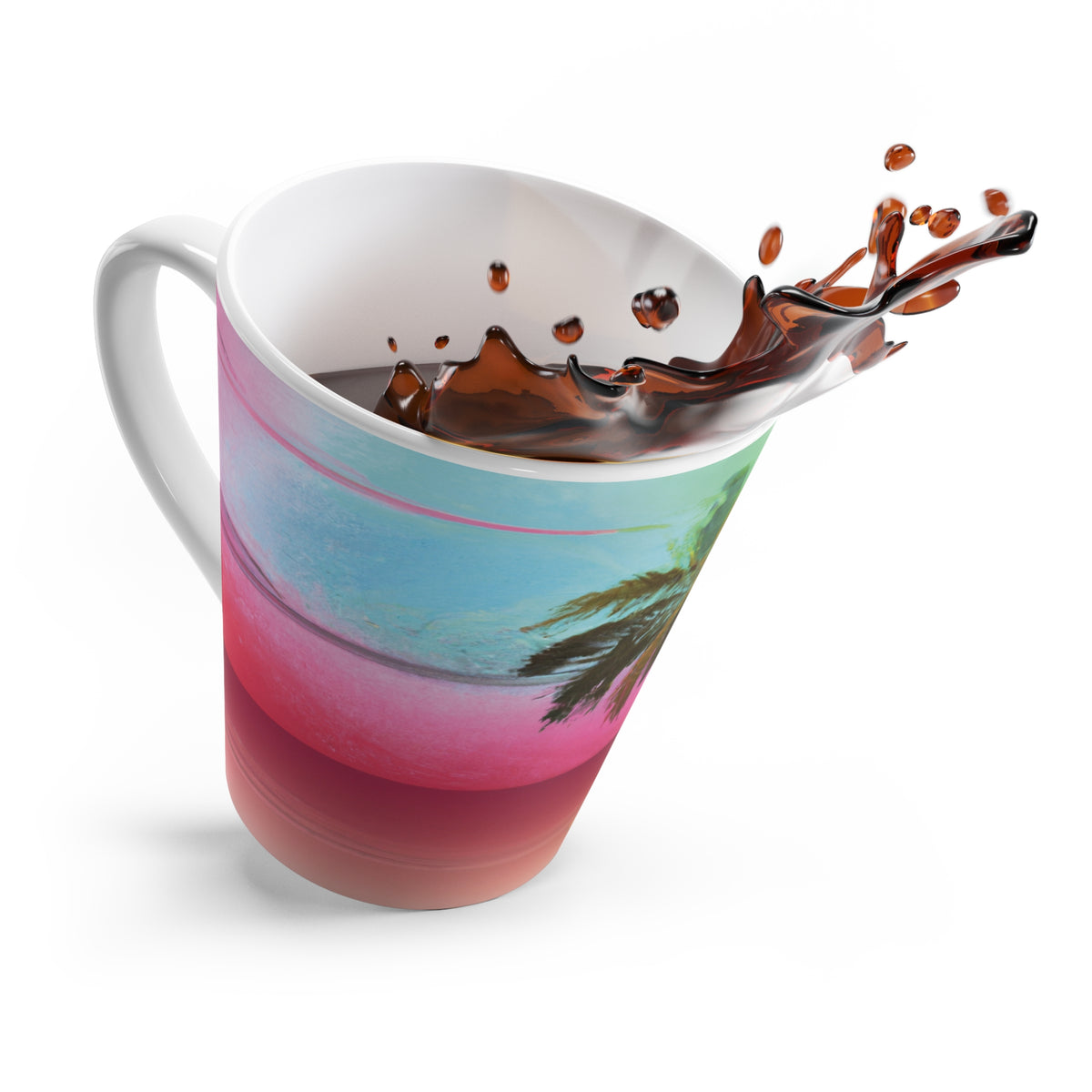 Latte White Mug - Ombre Beach