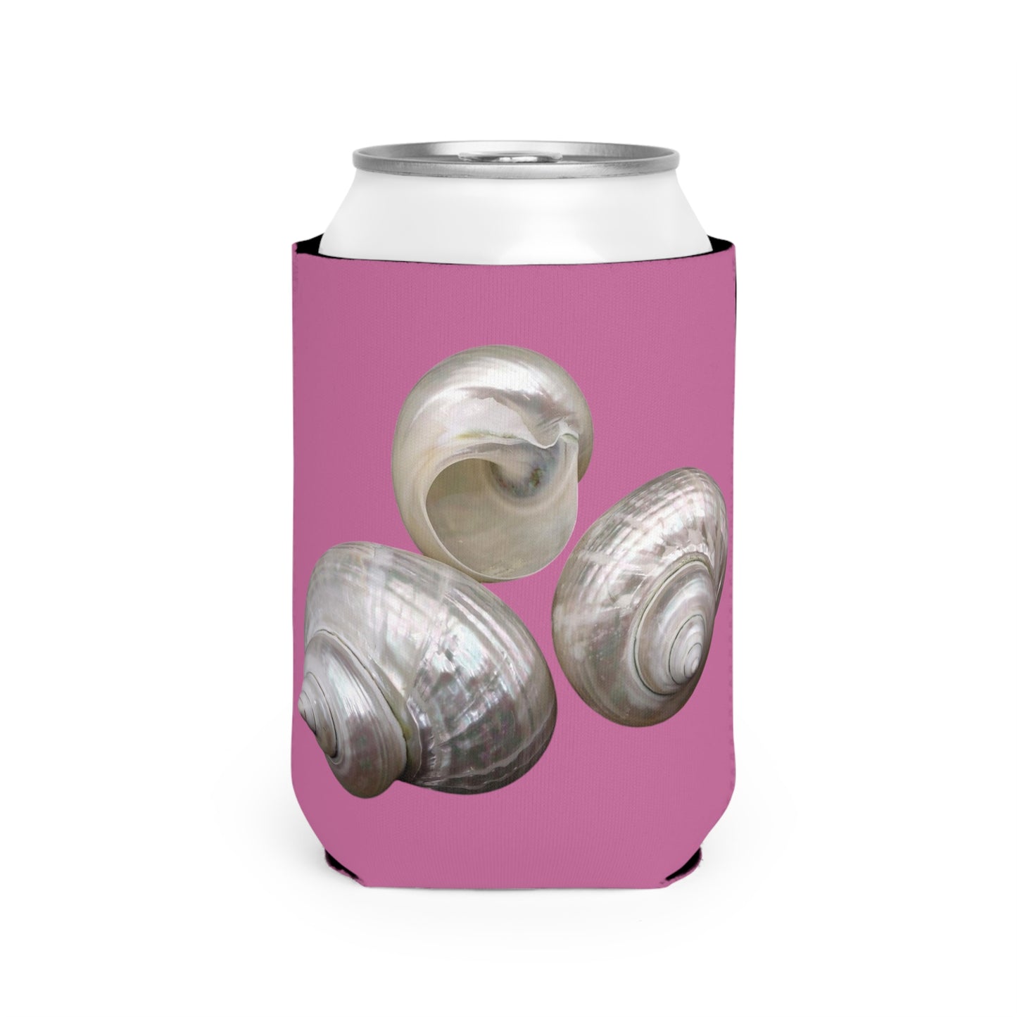 Three Nautilus Shells/Light Pink Cooler Sleeve - Perfect for Outdoor Picnics