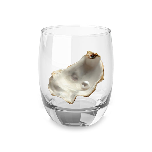 Whiskey Glass, White Pearl Oyster