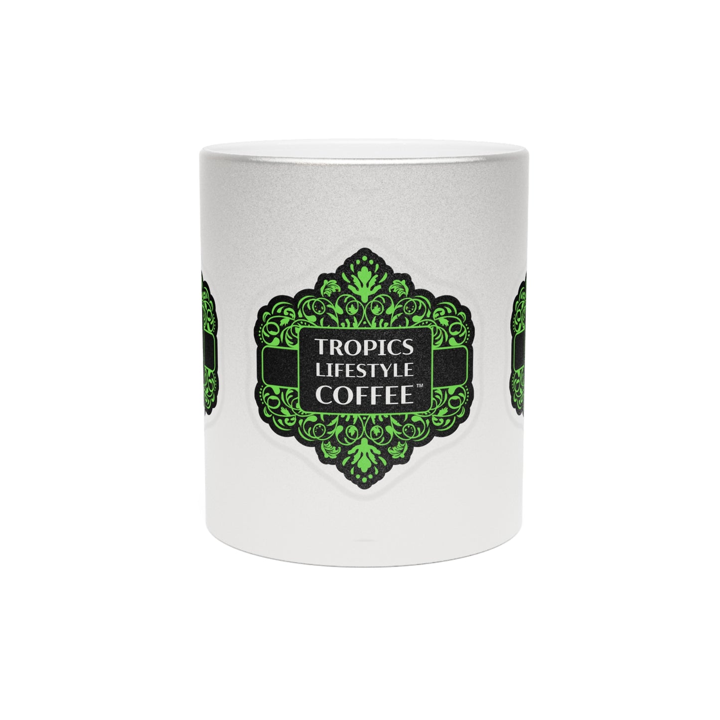 Tropical Lifestyle Coffee Metallic Mug - Elegant Coffee Cup, Chic Gift, Coffee Lover's Essentials