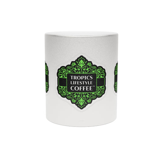 Tropical Lifestyle Coffee Metallic Mug - Elegant Coffee Cup, Chic Gift, Coffee Lover's Essentials