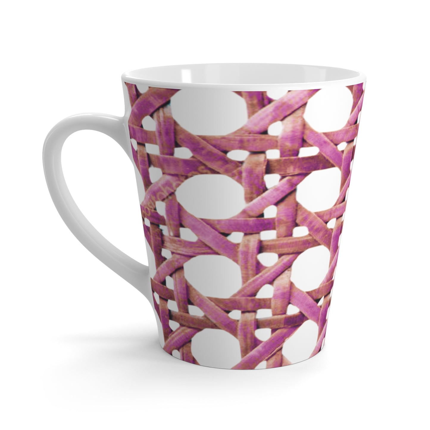 Latte White Mug - Hibiscus Beach Chair Wicker