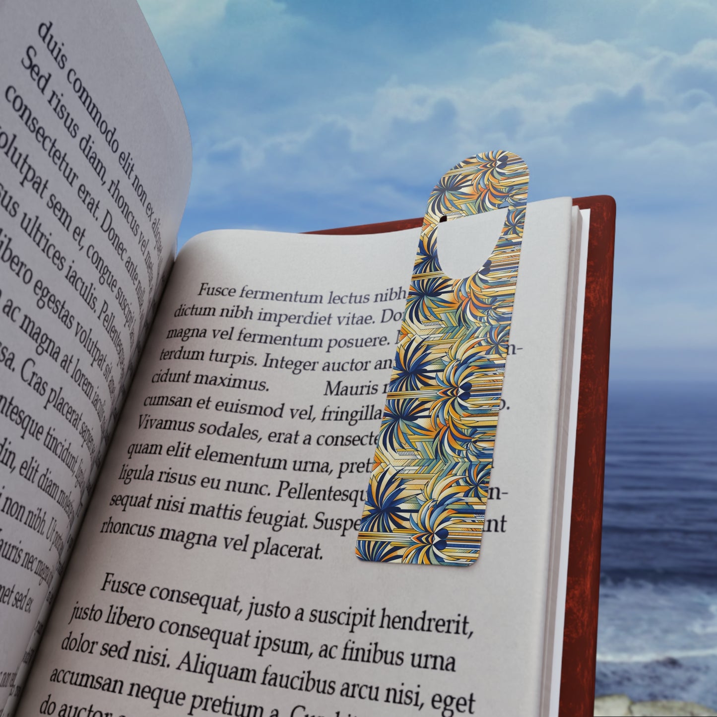 Bookmark - Aluminum, Palm Tree Explosion