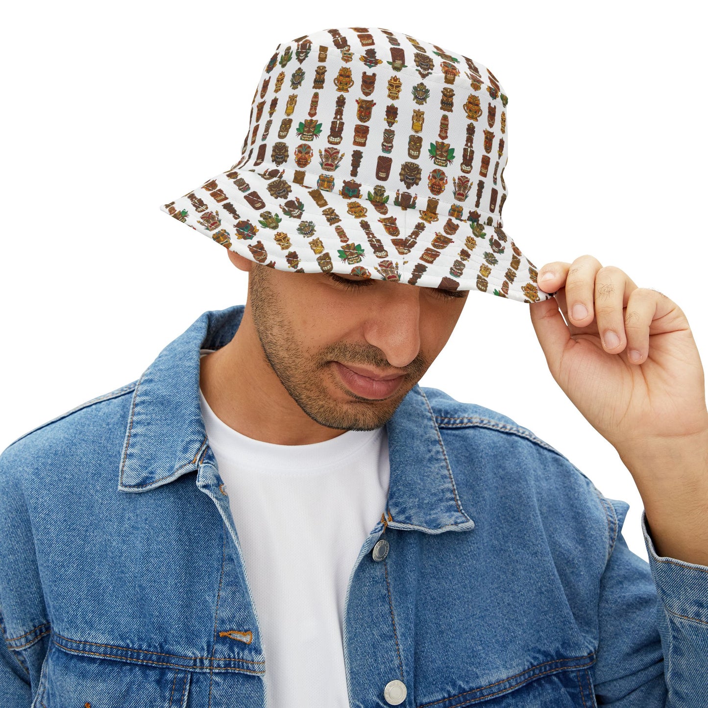 Tropical Polyester Bucket Hat, 2 Sizes - Tiny Tiki Dudes