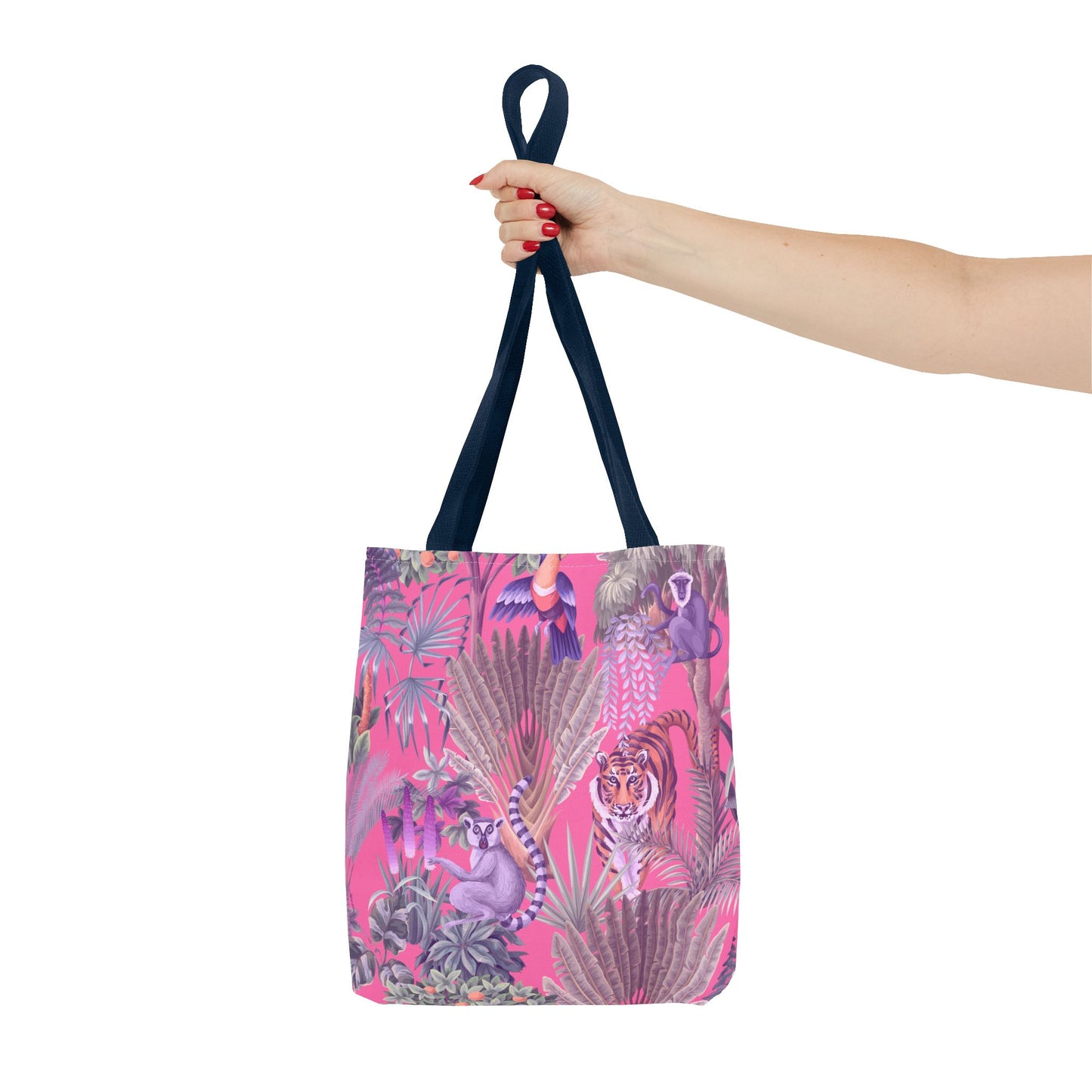 Tiger Haven, Pink Tote Bag - 3 Sizes