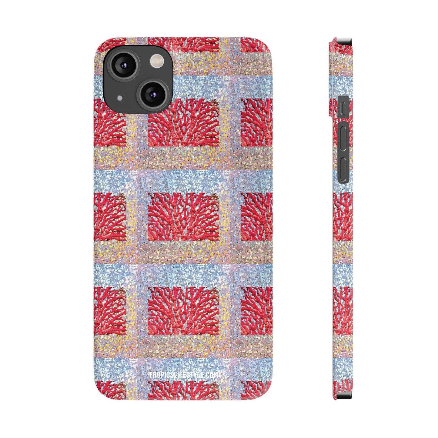 Slim Phone Cases - Disco Red Coral