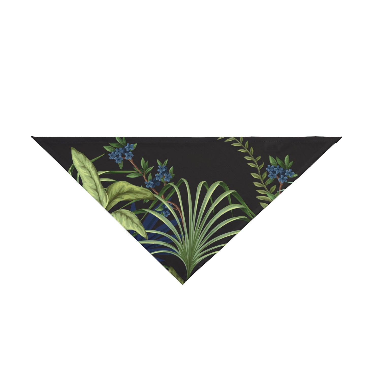 Midnight Jungle Tropical Pet Bandana, 2 Sizes - Stylish accessory for dogs & cats