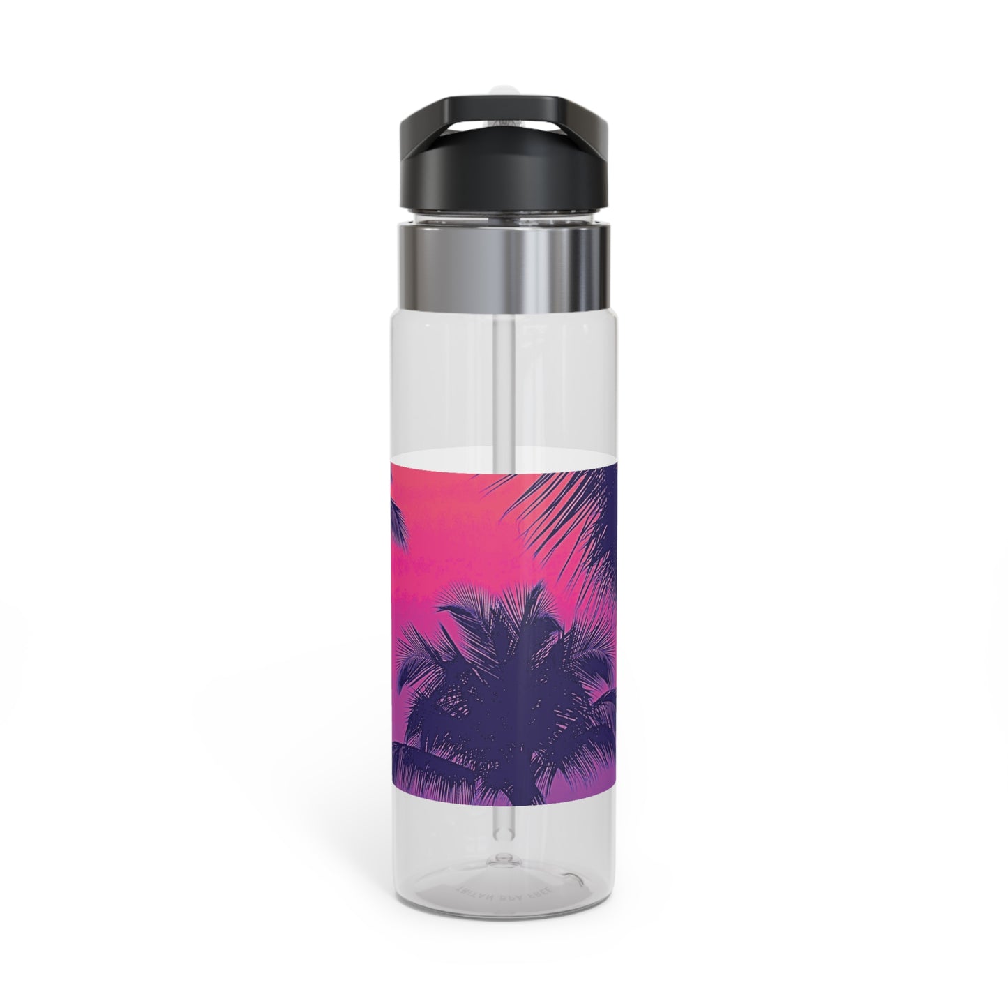Tropical 20oz Tritan Sport Water Bottle -  Leakproof, Lightweight, BPA-Free / Palm Glow Pop