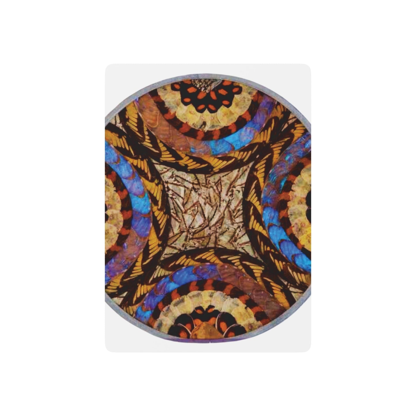 Poker Playing Cards - Real Butterfly Wings Plate #3