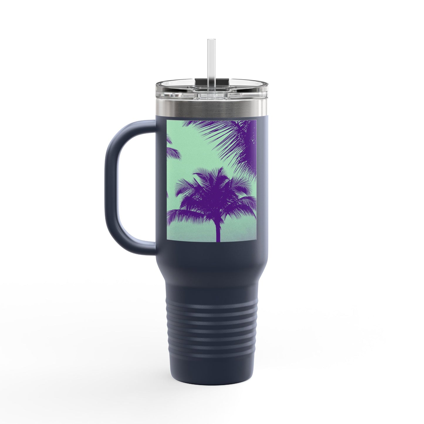 Insulated Travel Mug, 40oz / Palm Glow Minty - Perfect for Outdoor Adventures