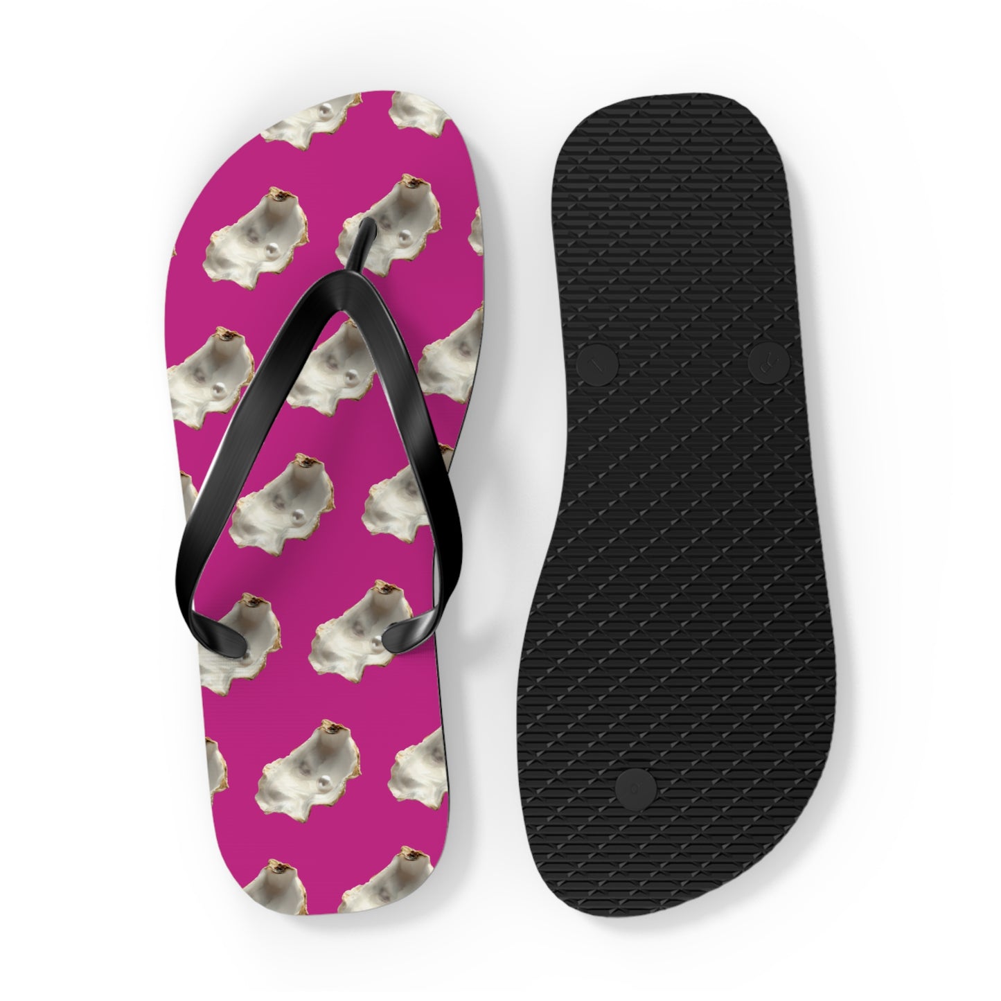 Flip Flops - White Pearl Oyster, pink