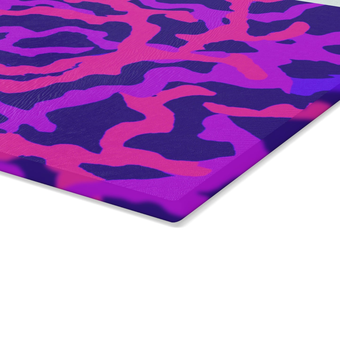 Glass Cutting Board, 2 sizes - Coral Threads/Heatwave