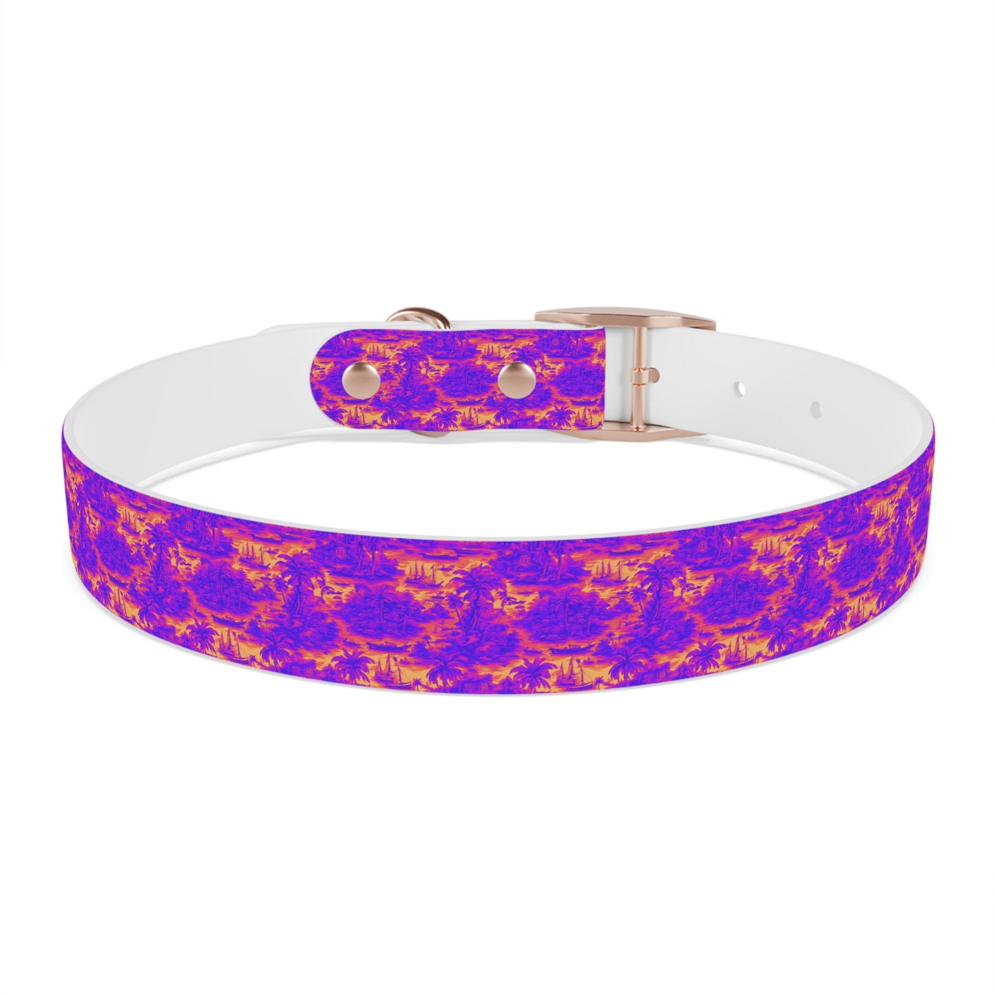 Dog Collar - Crazy Cool Tropical Toile