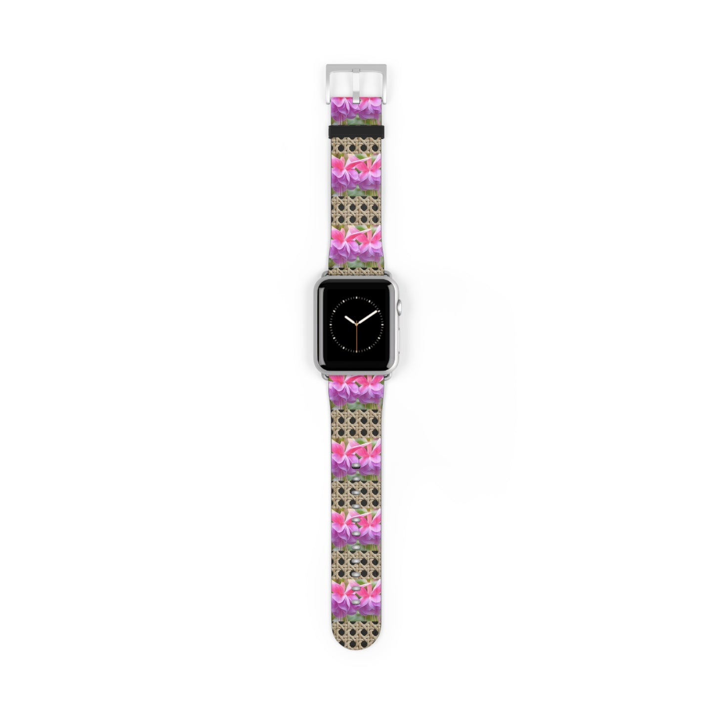 Apple Watch Band - Tropical Wicker and Two Fuchsias