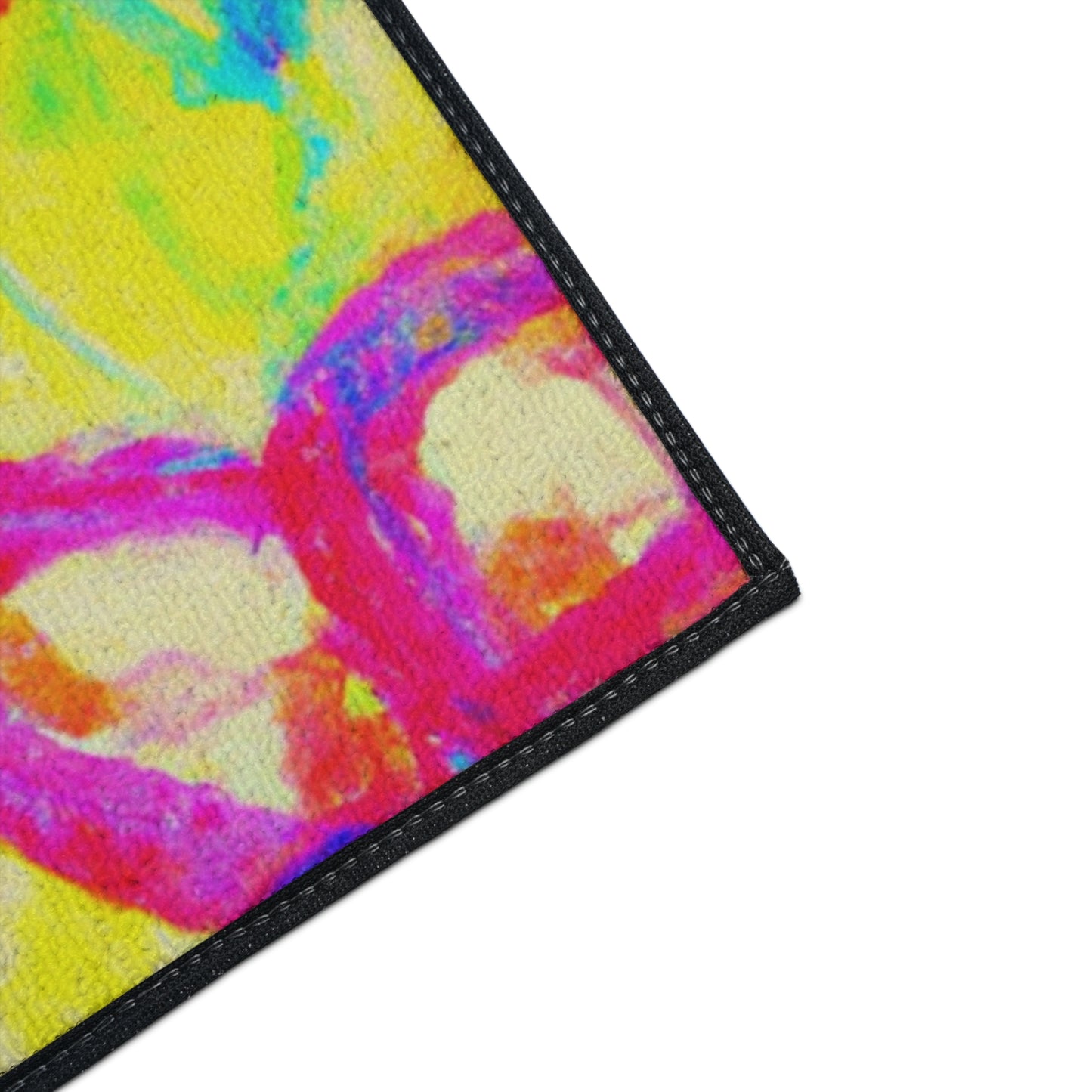 Heavy Duty Floor Mat, 5 Sizes – Tropical Area Rug for Home Décor / Tropical Doodles, Yellow