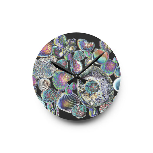 Acrylic Wall Clock, Heatwave Shell Collection