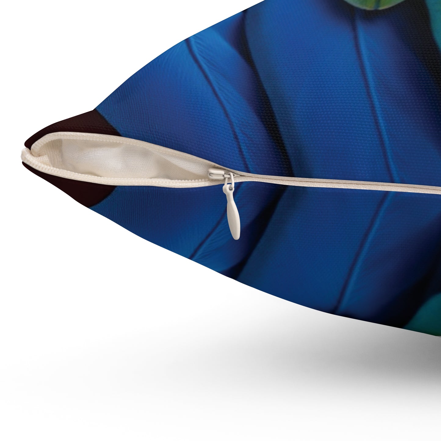 Decorative Pillow - Accent Cushion, 4 Sizes / Rainforest Macaw Feathers