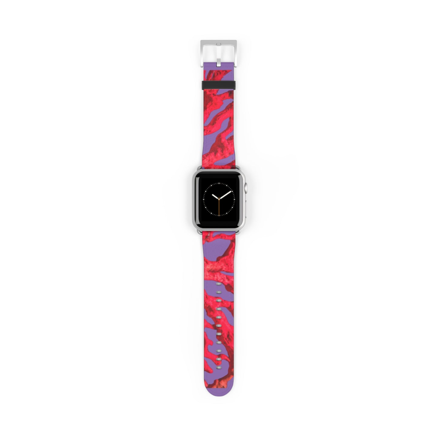 Apple Watch Band - Red Coral, purple background