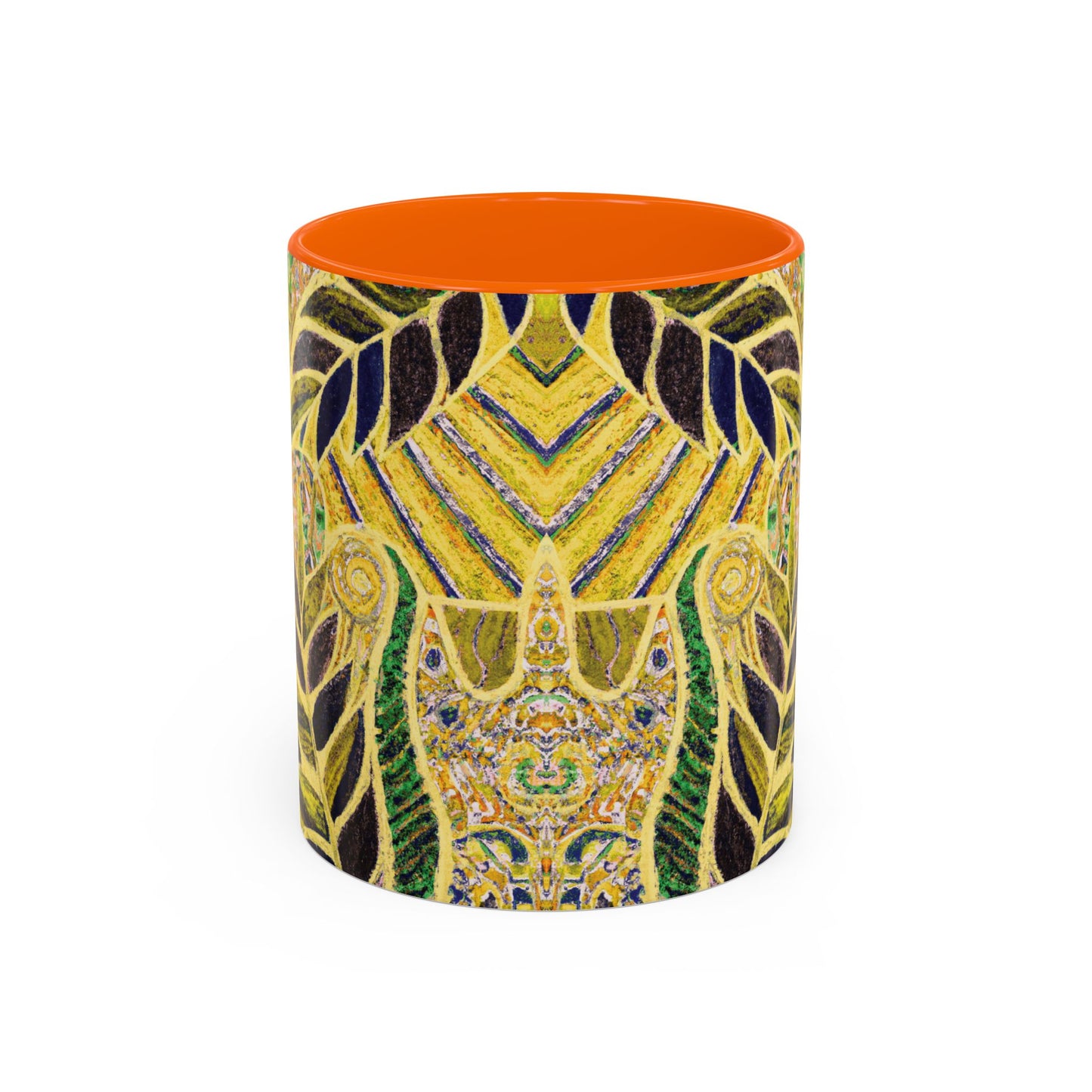 Accent Color Coffee Mug (11, 15oz), Amazon Whimsy/Yellow, Various Colors