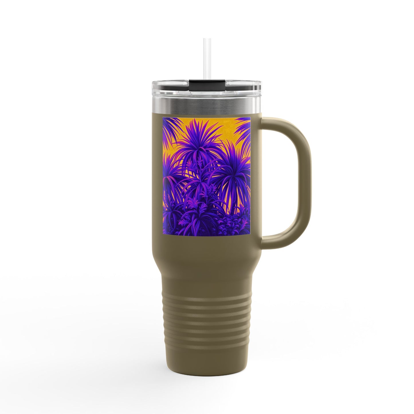 Tiny Palm Island/Palm Insulated Travel Mug - 40oz - Perfect for Outdoor Adventures
