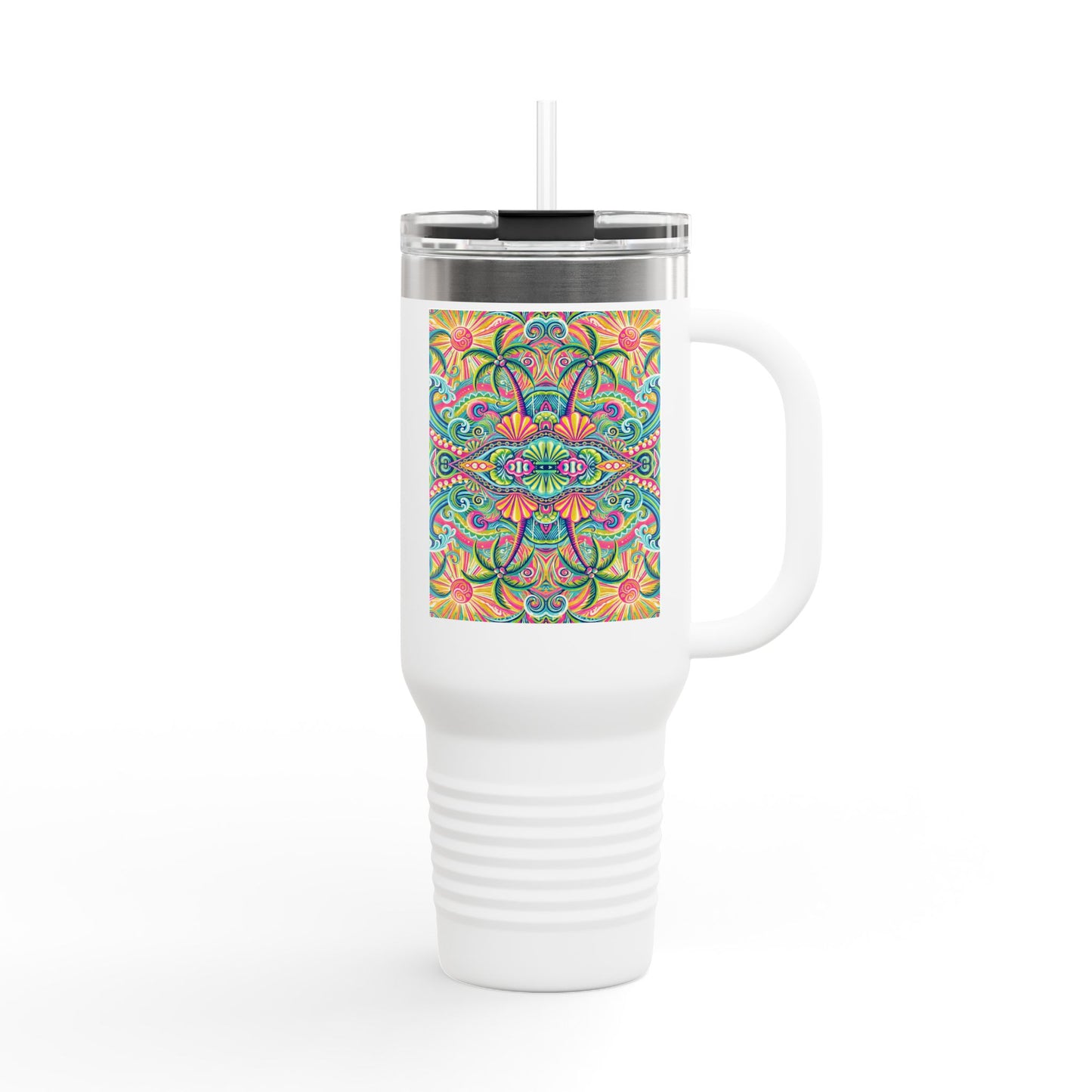 Kaleido Bay Insulated Travel Mug - 40oz - Perfect for Outdoor Adventures