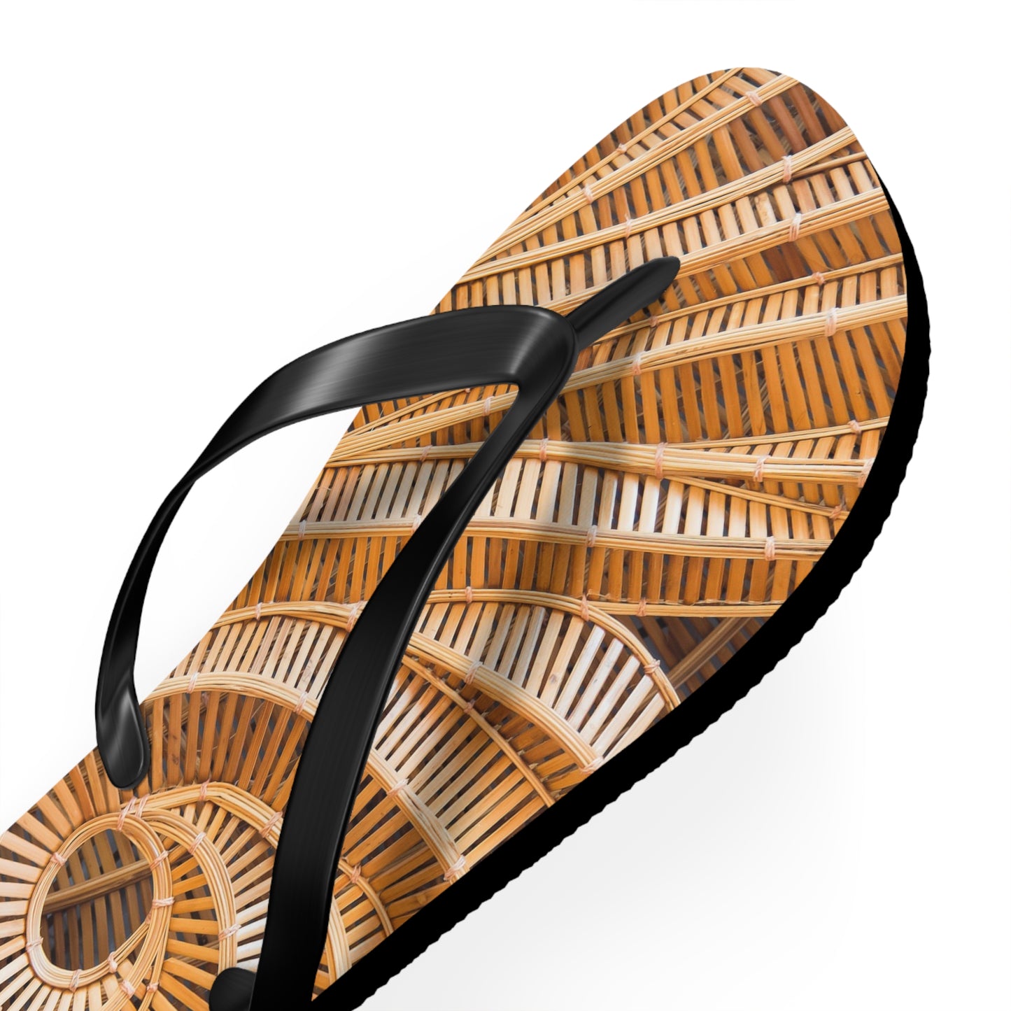 Flip Flops - Natural Bamboo Spiral