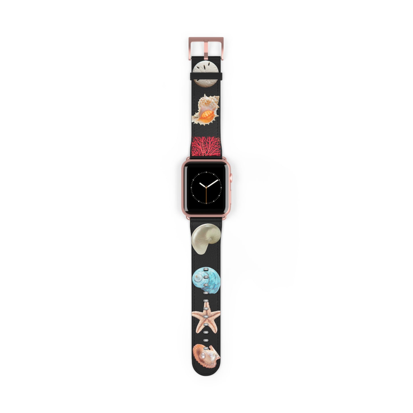 Apple Watch Band - Real Seashell Collection, black