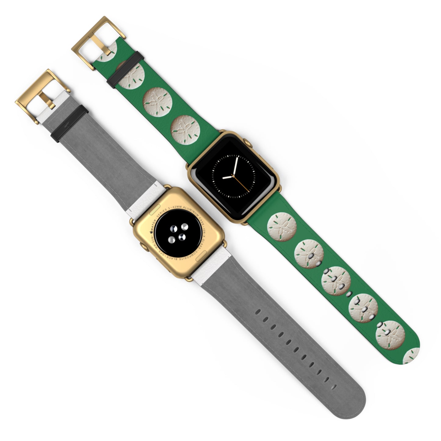 Apple Watch Band - Sand Dollar Parade, dark green