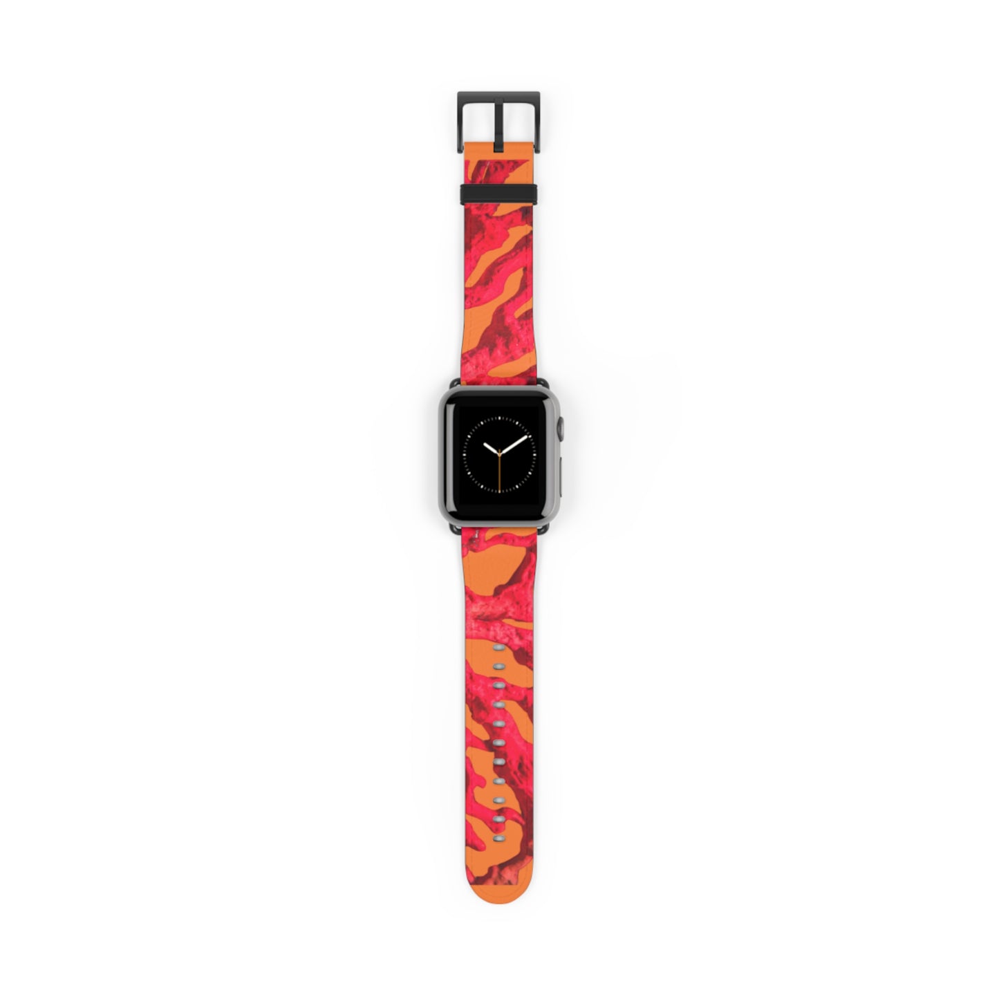 Apple Watch Band - Red Coral, crusta orange background