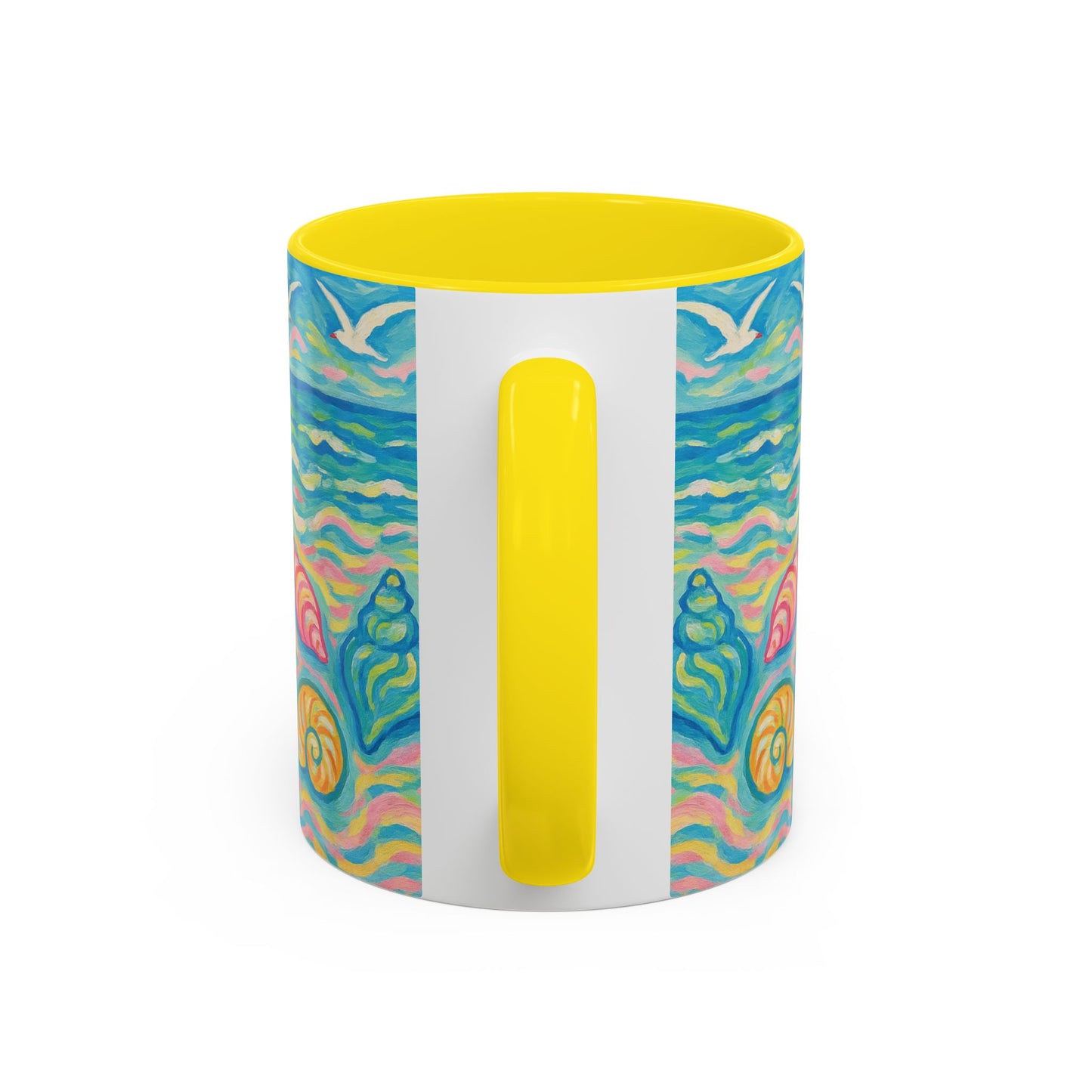 Accent Coffee Mug (11, 15oz), 8 Colors - Glow Seashells