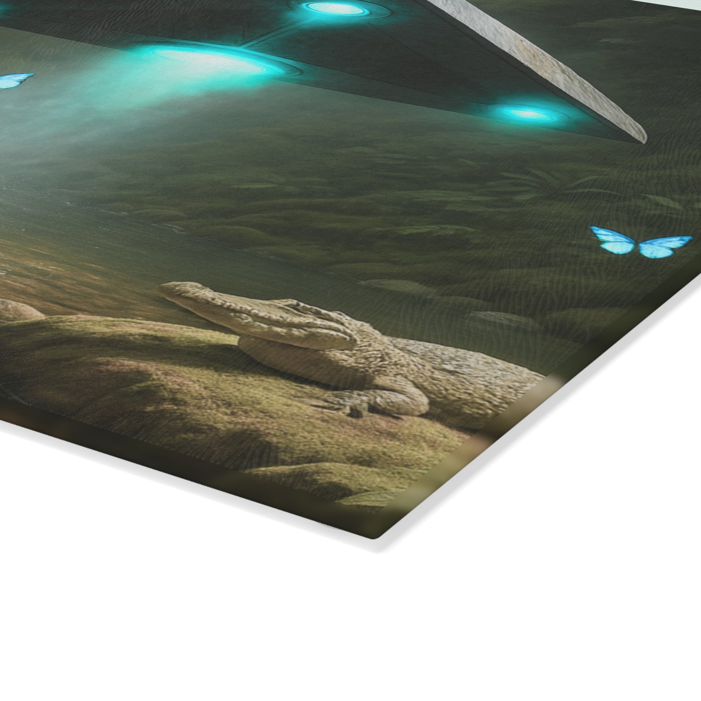Glass Cutting Board, 2 sizes - UFO and Waterfall