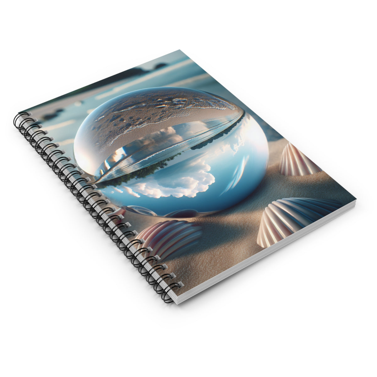 Spiral Notebook - Beach Illusion Ball
