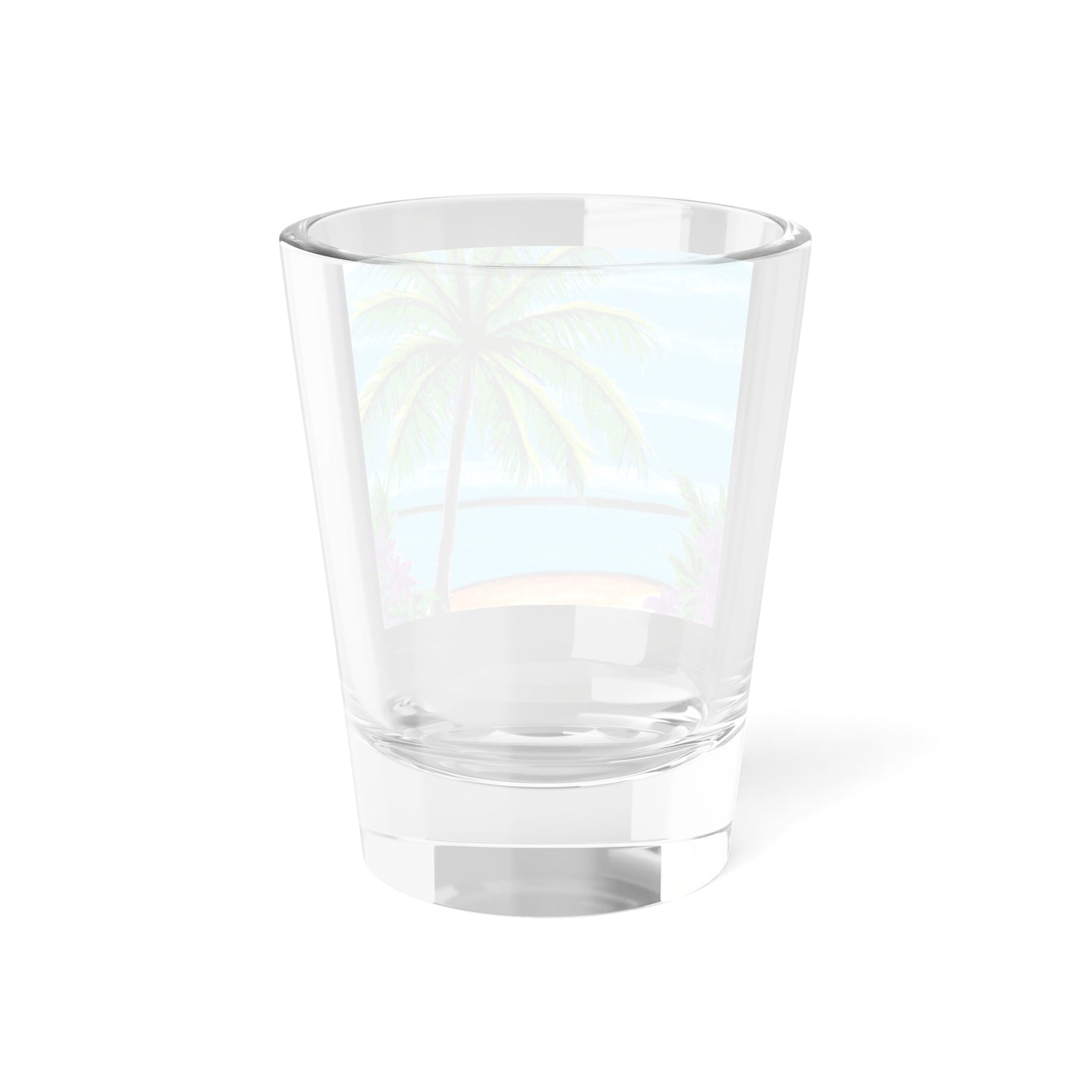 Clear Shot Glass, 1.5oz - Calm Beach