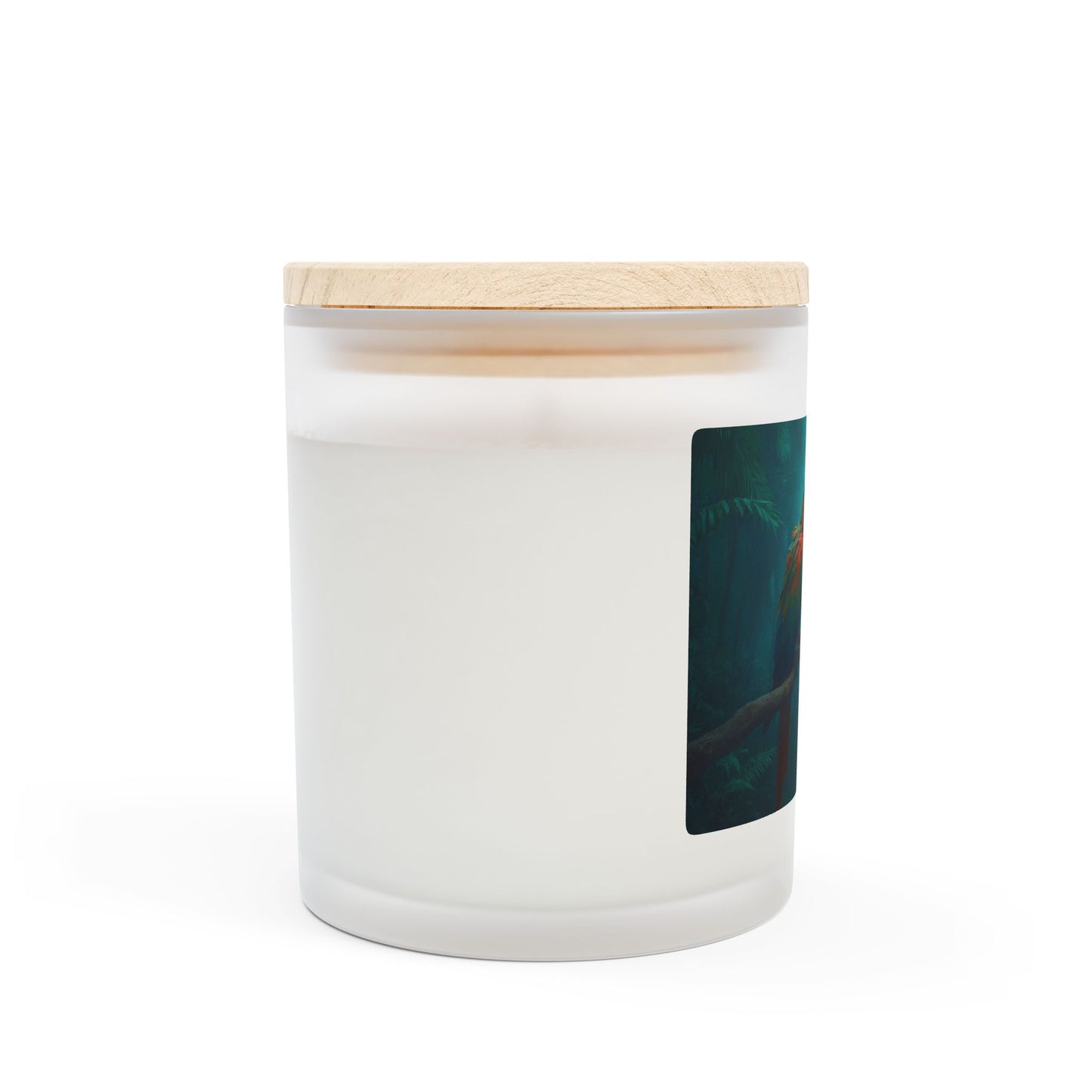 Frosted Glass Candle, 11oz - Parrot Friends