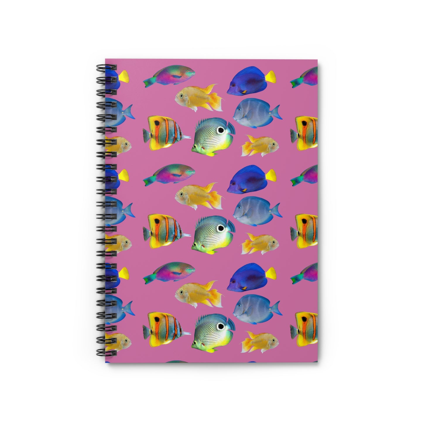 Spiral Notebook - Tropical Fish, Lt. Pink
