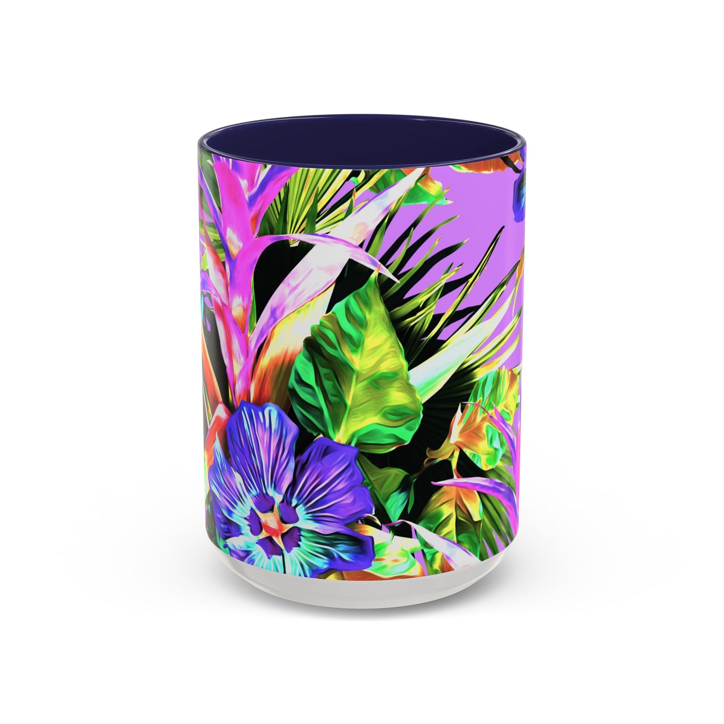 Accent Coffee Mug (11, 15oz), Plant Palooza, purple / Various Colors