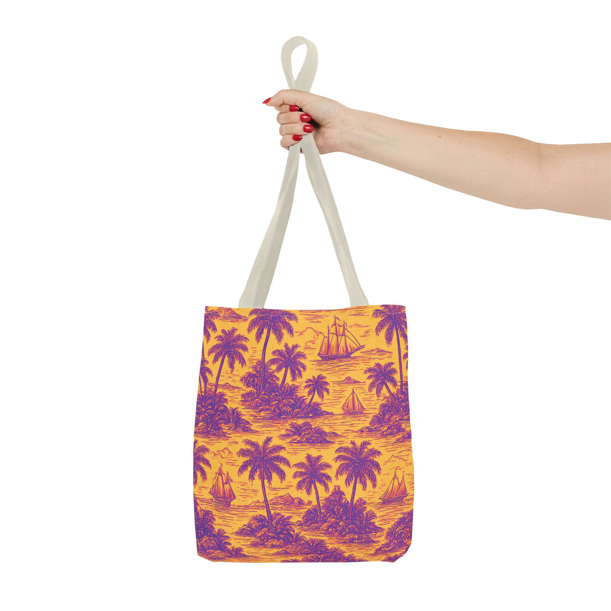 Faraway Toile/Pop Tote Bag - 3 Sizes