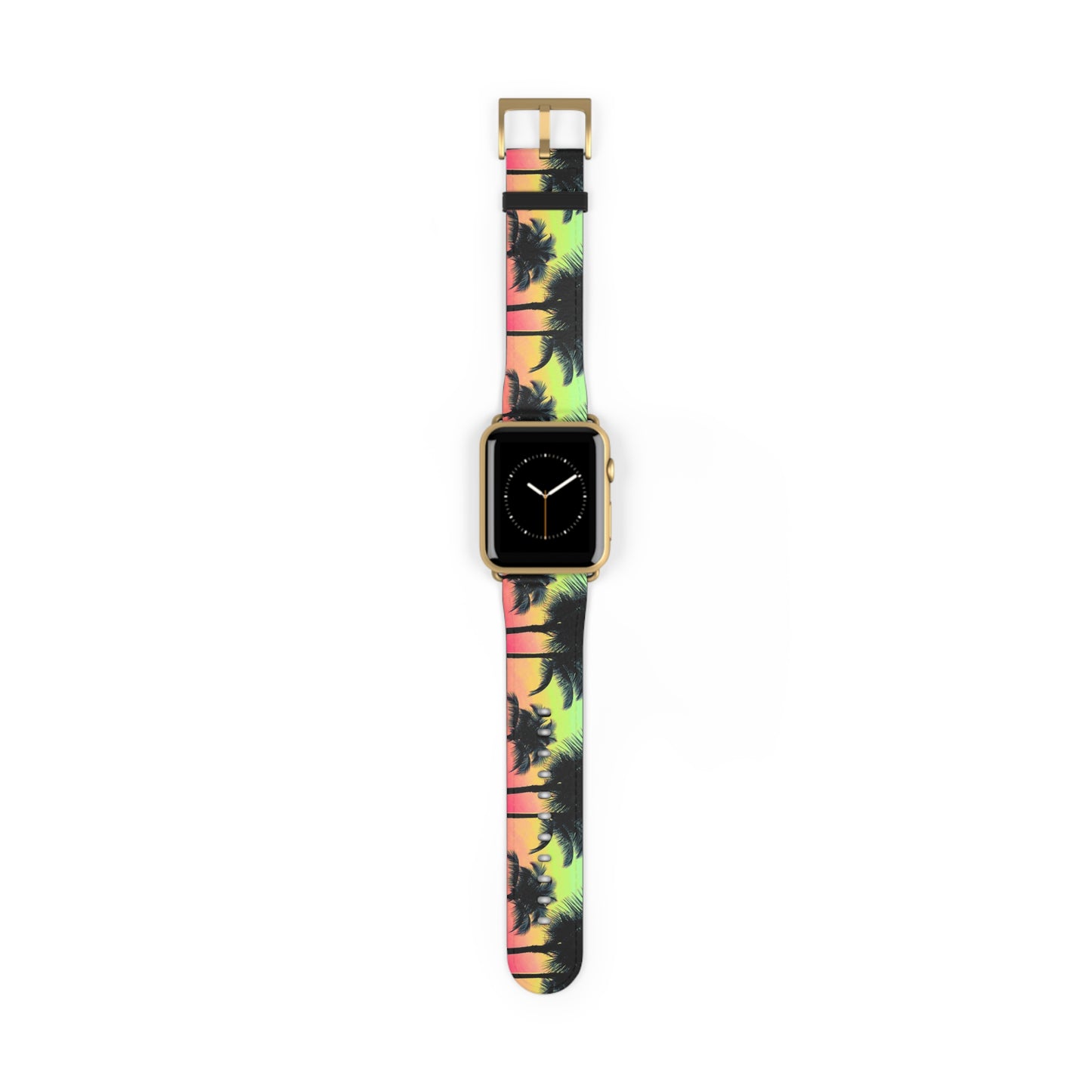 Apple Watch Band - Tropical Palm Glow Sangria