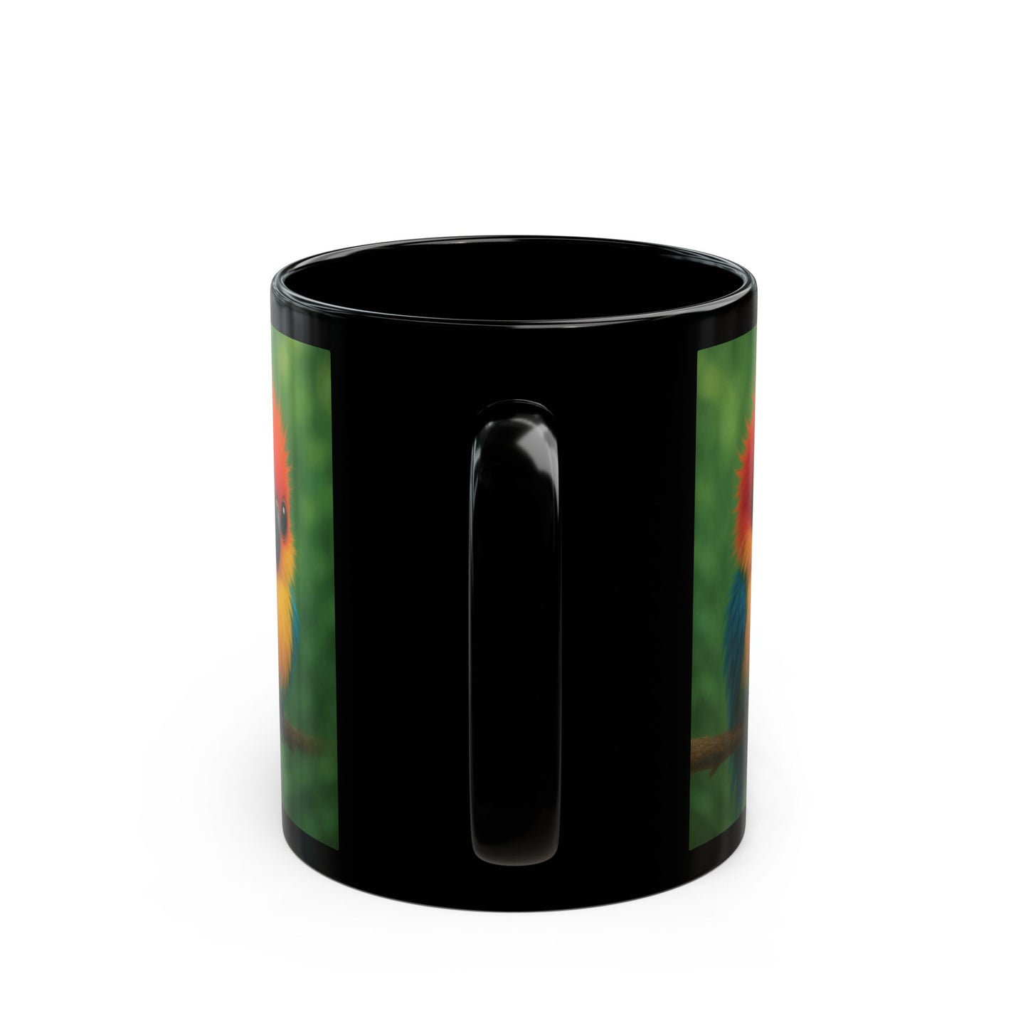 Black Coffee Mug - Baby Parrot