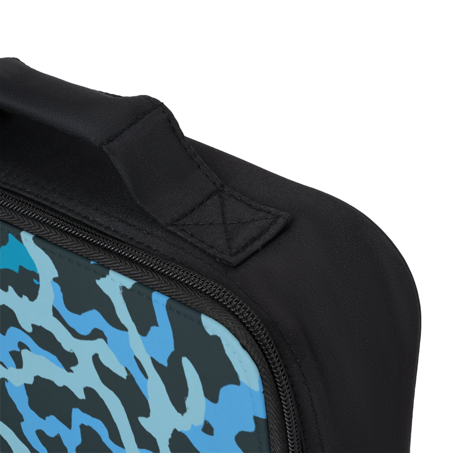 Coral Threads/Blue Lunch Bag - Eco-Friendly Insulated Tote, Adult and Child Lunchbox / Perfect for Picnics, Beach Outings