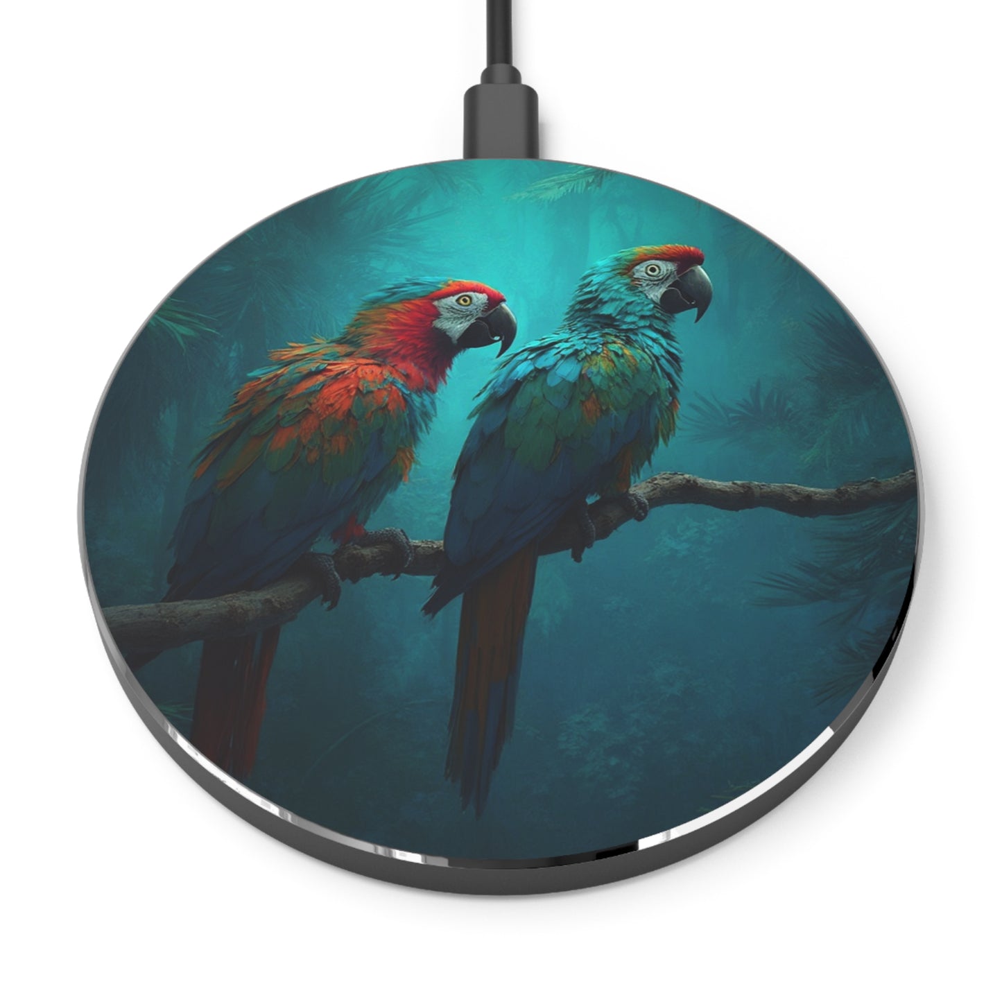 Wireless Charger - Two Parrots
