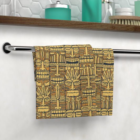 Face Towel - Old Tiki Totems