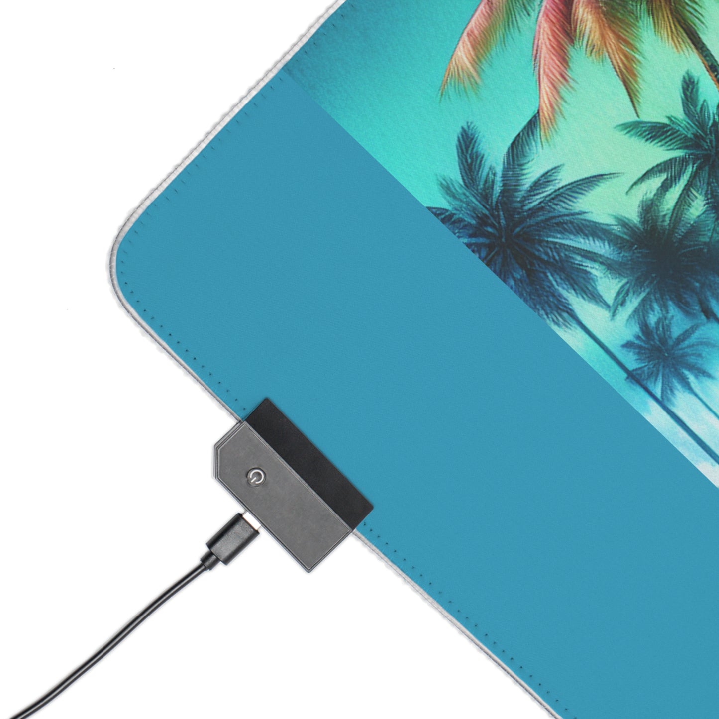 LED Gaming Mouse Pad With Vibrant RGB Lighting, 4 Sizes / Relaxation Beach