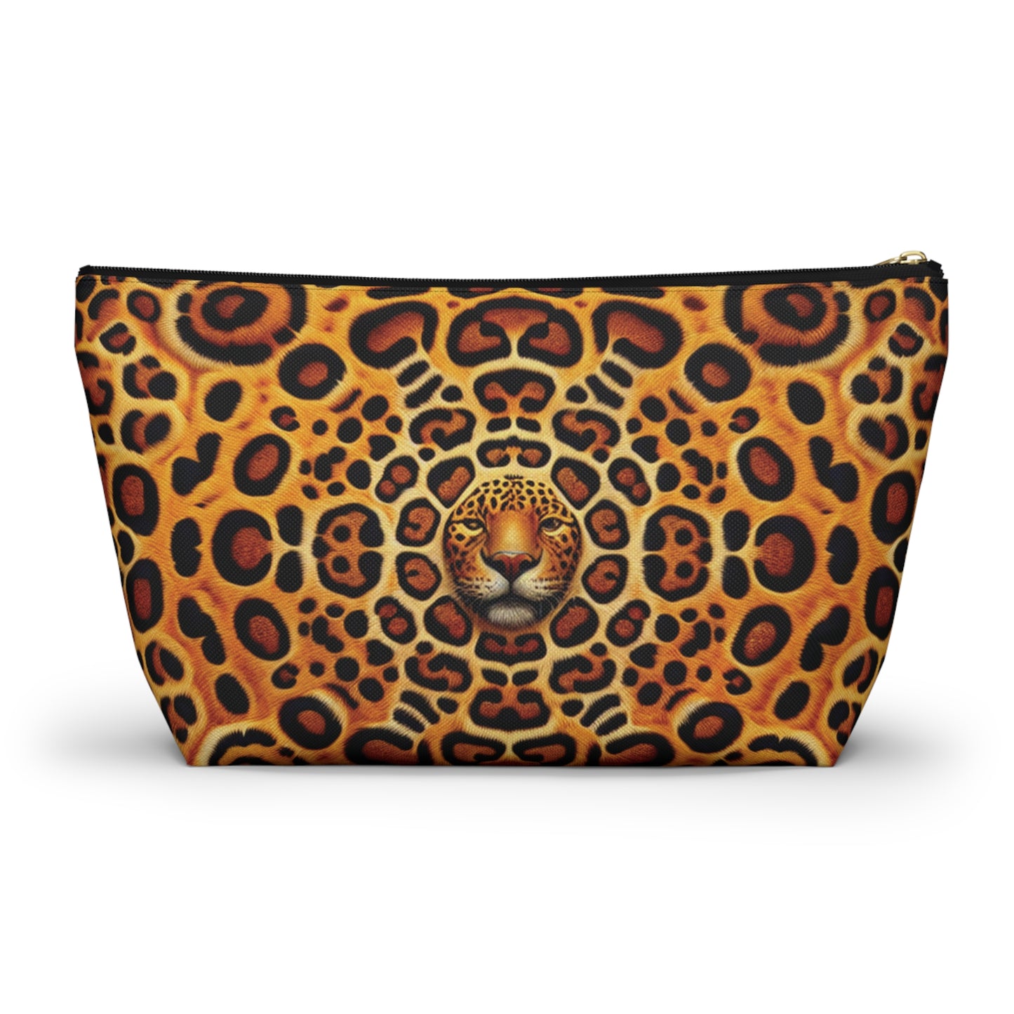 Tropical Accessory Pouch, 2 sizes | Makeup Bag | Perfect for Travel & Everyday Use / Kaleido Jaguar Spots